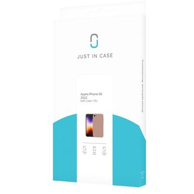 Just in Case Premium Liquid Color TPU Case voor Apple iPhone SE 2022 Telefoonhoesje Roze