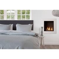 Heckett & Lane Heckett&Lane Uni Stripe Dekbedovertrek Glacier grey - thumbnail