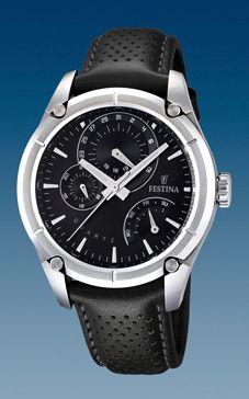 Horlogeband Festina F16767-4 / F16767-5 Leder Zwart 21mm Horlogeband Festina F16767-4 / F16767-5 Leder Zwart 21mm