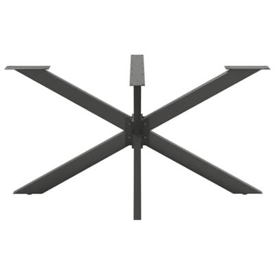 Eettafelpoot spider vorm 150x78x(72-73) cm staal antraciet Eettafelpoot spider vorm 150x78x(72-73) cm staal antraciet