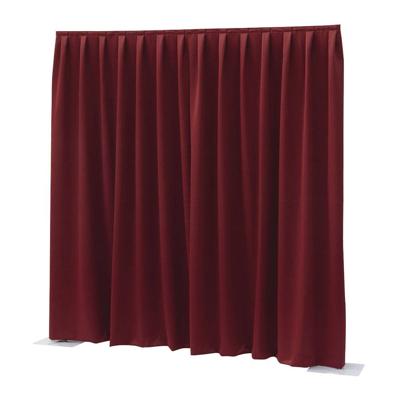 Wentex Pipe and drape Dimout gordijn 330x300cm geplooid rood Wentex Pipe and drape Dimout gordijn 330x300cm geplooid rood