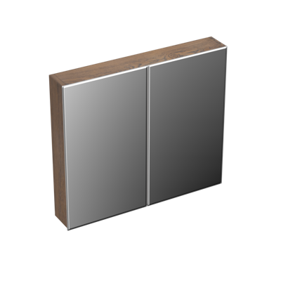 Spiegelkast Forzalaqua Uni 80x12.5x68.8 Cm 2 Deuren Tweezijdig Spiegel Eiken Havanna Spiegelkast Forzalaqua Uni 80x12.5x68.8 Cm 2 Deuren Tweezijdig Spiegel Eiken Havanna