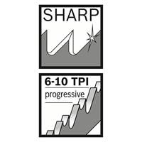 Bosch Accessories 2608654403 Reciprozaagblad S 2345 X, Progressor for Wood, set van 2 stuks Zaagbladlengte 200 mm 2 stuk(s) - thumbnail