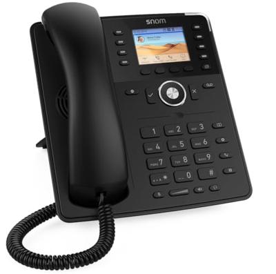 Snom D735 IP-telefoon, SIP vaste telefoon, high definition grafische 2, 7 inch TFT-scherm, 32 self-labeling functietoetsen, zwart