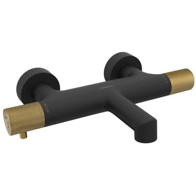 Badkraan Opbouw Sapho Solaris Mat Zwart/Goud