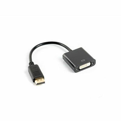 Adapter DisplayPort naar DVI Lanberg AD-0007-BK Zwart 10 cm Adapter DisplayPort naar DVI Lanberg AD-0007-BK Zwart 10 cm
