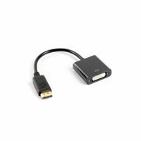 Lanberg AD-0007-BK video kabel adapter 0,1 m DisplayPort DVI-D Zwart - thumbnail