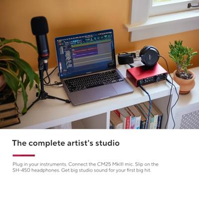 Focusrite Scarlett 2i2 Studio 4th Gen USB audio interfaceset - thumbnail