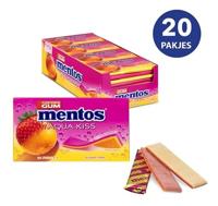 Mentos kauwgom aqua kiss strawberry mandarin (20 stuks) - thumbnail