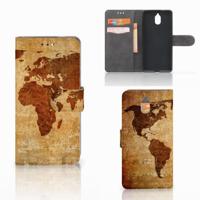Nokia 3.1 (2018) | Flip Cover | Wereldkaart - thumbnail