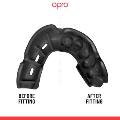 Opro 790008 Bronze Enhanced Fit Mouthguard - Black - JR Opro 790008 Bronze Enhanced Fit Mouthguard - Black - JR