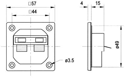 Visaton Vs-5192 Luidspreker Aansluitklem Visaton Vs-5192 Luidspreker Aansluitklem