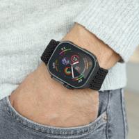 Vonmählen Woven Loop For Apple Watch 44 - 45 - 46 - 49mm One Size All Black - thumbnail