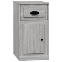 Bijzetkast met lade 40x50x75 cm bewerkt hout grijs sonoma eiken - thumbnail