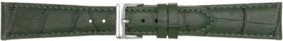 Horlogeband Poletto 454.09.20 Leder Groen 20mm