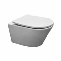 Wiesbaden Vesta wandcloset rimless met Shade slim toiletzitting softclose en quick release mat wit 32.6012 - thumbnail