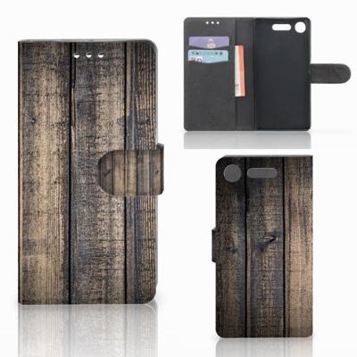 Sony Xperia XZ1 | Book Style Case | Steigerhout Sony Xperia XZ1 | Book Style Case | Steigerhout