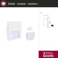 Paulmann 79999 Tsaro eckig 80x36mm Wandinbouwarmatuur LED 1 W Wit (mat) - thumbnail