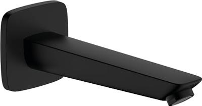 Hansgrohe Logis baduitloop, mat zwart