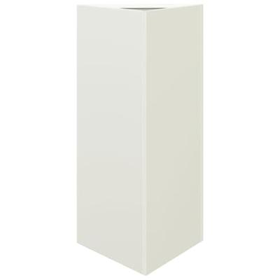 VidaXL Plantenbak driehoek 40x34,5x70 cm staal wit