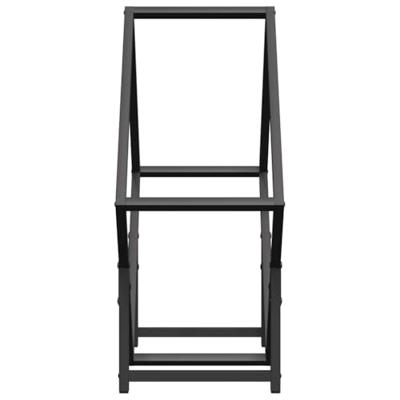 Brandhoutrek 60x25x60 cm koudgewalst staal zwart