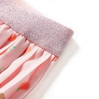 Kinderplooirok met print 116 lichtoranje - thumbnail