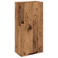Badkamerkast wandgemonteerd 32x20x67 cm oud houtkleurig - thumbnail