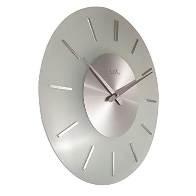 NeXtime NE-3147 Wandklok Dia. 40 Cm, Melkglas, 'Stripe' Radio Controlled NeXtime NE-3147 Wandklok Dia. 40 Cm, Melkglas, 'Stripe' Radio Controlled