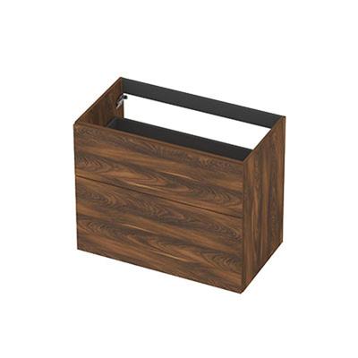 INK - Onderkast 2L A-sym Decor Tbv Grepen - 800x450x650 Mm - Noten