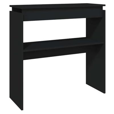 VidaXL Wandtafel 80x30x80 cm bewerkt hout zwart
