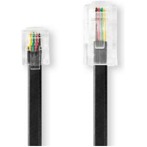 Telecomkabel | RJ11 (6P4C) Male - RJ45 (8P4C) Male | 5,00 m | Zwart