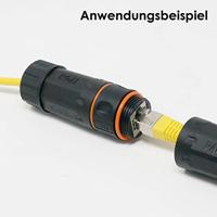 Waterdicht koppelstuk voor netwerkkabels - Cat 6a - thumbnail