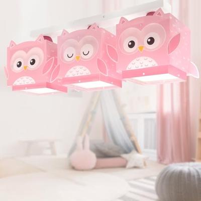 Dalber Kinderkamer plafondlampPink Owl - 64483