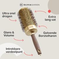 Olivia Garden Blow Out Speed Gold and Brown 65mm - thumbnail