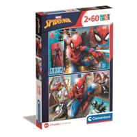 Clementoni supercolor puzzel spiderman 2x60 stukjes - thumbnail