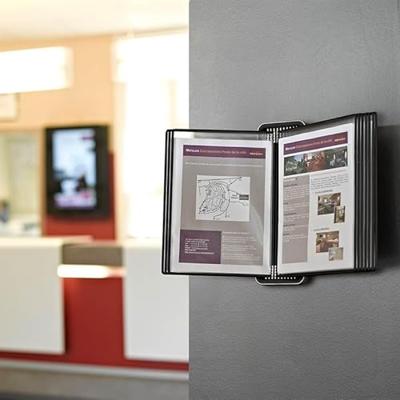 Zichtpanelensysteem wand tarifold veo a4 pp zwart Zichtpanelensysteem wand tarifold veo a4 pp zwart