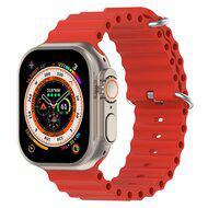 Ocean bandje - Rood - Geschikt voor Apple Watch 44mm / 45mm / 46mm / 49mm