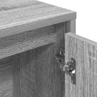 Boekenkast 89x24x101,5 cm bewerkt hout grijs sonoma eikenkleur - thumbnail