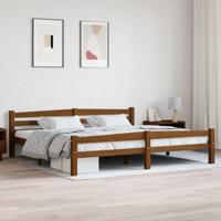 Bedframe massief grenenhout honingbruin 200x200 cm - thumbnail