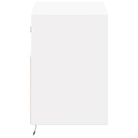 Tv-wandmeubel met LED-verlichting 80x31x45 cm wit - thumbnail