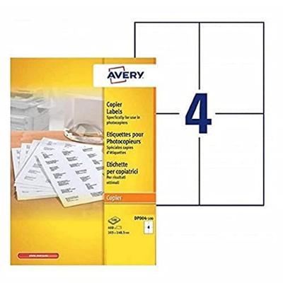 Etiket Avery DP004-100 105x149mm wit 400 etiketten | 5 stuks Etiket Avery DP004-100 105x149mm wit 400 etiketten | 5 stuks