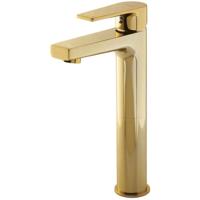 Luxe Verhoogde Wastafelmengkraan - Goud - Rond Design - thumbnail