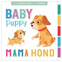 Rebo Publishers Flapjesboek familie - baby puppy, mama hond - thumbnail
