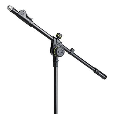 Gravity MS4222B Laag microfoonstatief met driepoot en telescopische hengel