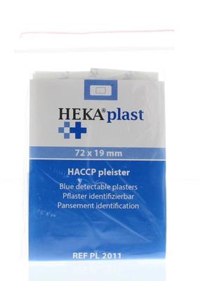 Heka HACCP pleisters blauw 72 x 19mm 25 Stuks