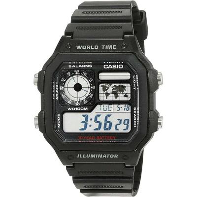 Horloge - CASIO - AE-1200WH-1AVEF - Chronograaf - Alarm - Waterbestendig 10 bar