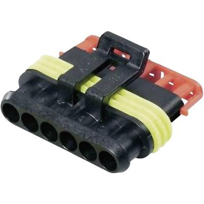 TE Connectivity 282090-1 Female behuizing (kabel) AMP-Superseal 1.5mm Series Totaal aantal polen 6 Rastermaat: 6 mm 1 stuk(s) TE Connectivity 282090-1 Female behuizing (kabel) AMP-Superseal 1.5mm Series Totaal aantal polen 6 Rastermaat: 6 mm 1 stuk(s)