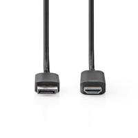 Nedis DisplayPort-Kabel | DisplayPort Male | HDMI | 2 m | 1 stuks - CCGP37104BK20 CCGP37104BK20 - thumbnail