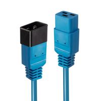 Lindy 30122 3m C19 stekker C20 stekker Blauw electriciteitssnoer - thumbnail