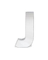 HEMA Discoletter J 10x9x10cm (zilver) - thumbnail